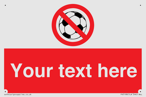 Custom No Ball Games Sign